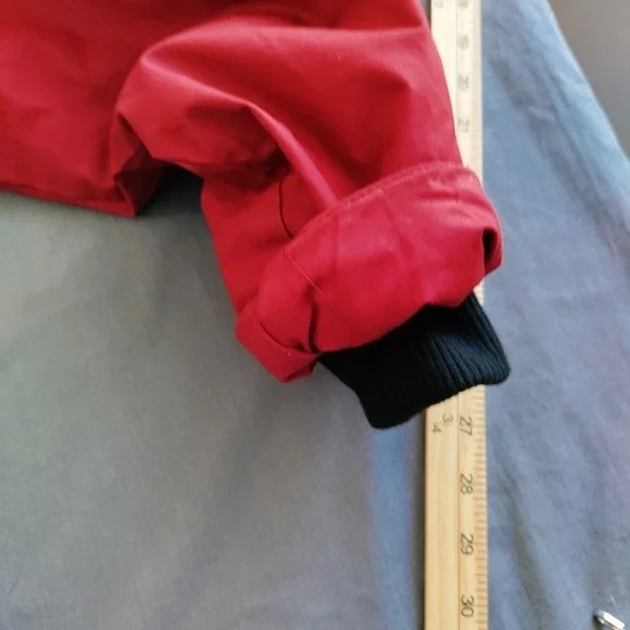 DB Supply Jacket Men XL Red Parka Sherpa Hood Military Insulated Waterproof Barn - Picture 12 of 13